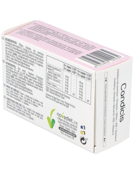 Candicis Envase de 30 cápsulas vegetales. de Novadiet