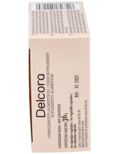Delcora Envase de 60 cápsulas vegetales. de Novadiet