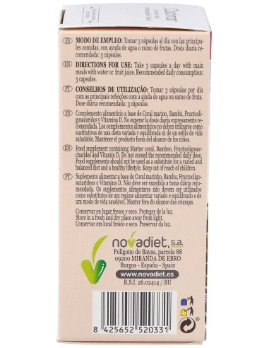 Calcimar Envase de 90 cápsulas vegetales. de Novadiet