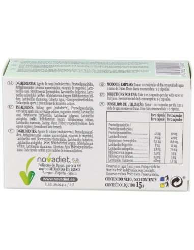 Novacilus Envase de 30 cápsulas vegetales. de Novadiet