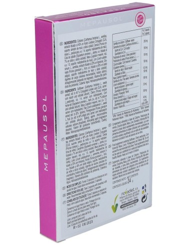 Mepausol Envase de 60 cápsulas vegetales. de Novadiet