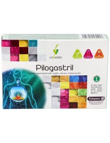 Pilogastril Envase de 30 comprimidos masticables. de Novadiet