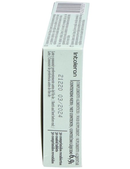 Intoleran Envase de 30 comprimidos recubiertos. de Novadiet