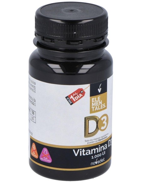 Vitamina D3 1000Ui 120Comp. Elementales de Novadiet