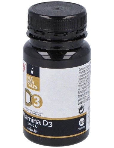Vitamina D3 1000Ui 120Comp. Elementales de Novadiet