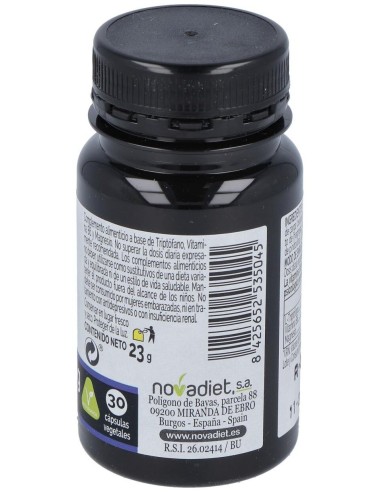 Triptofano+B6+Mg 30Cap. Elementales de Novadiet