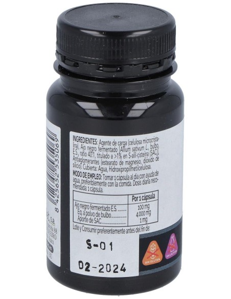 Ajo Negro Fermentado Envase de 30 cápsulas vegetales. de Novadiet