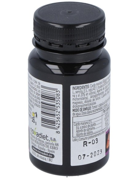 Cardo Mariano Envase de 30 cápsulas vegetales. de Novadiet