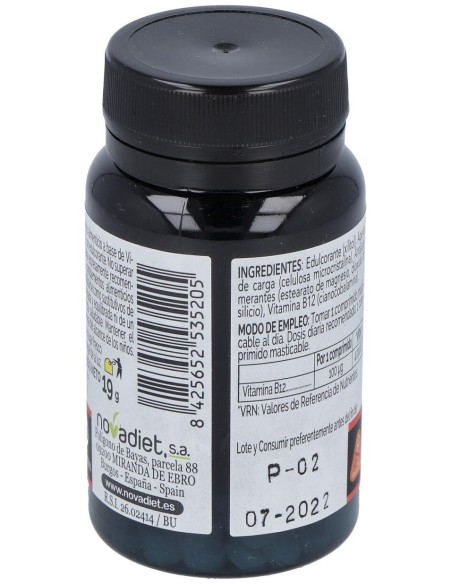 Vitamina B12 100Mcg 120Comp. Elementales de Novadiet