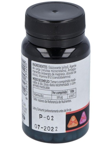 Vitamina B12 100 Mcg Envase de 120 comprimidos masticables. de Novadiet