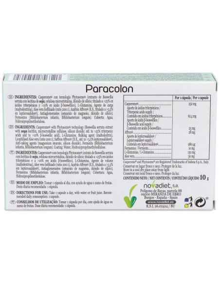Paracolon 15Cap.Veg. de Novadiet
