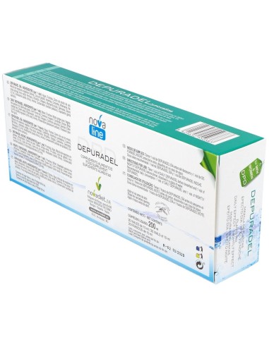 Depuradel Envase de 20 viales: 10 viales día y 10 viales noche. de Novadiet