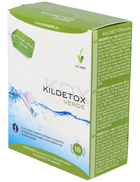 Kildetox Envase de 18 sticks de 3 g. de Novadiet