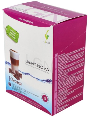 Light Nova Batido Chocolate 6Sbrs. de Novadiet