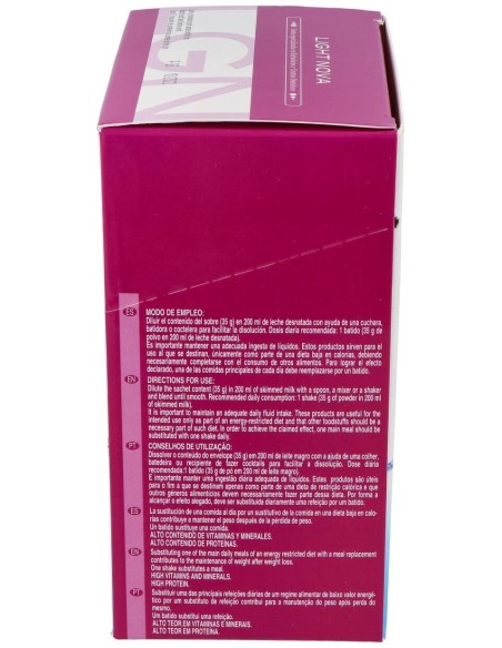 Light Nova Chocolate Envase de 6 sobres de 35 g. de Novadiet