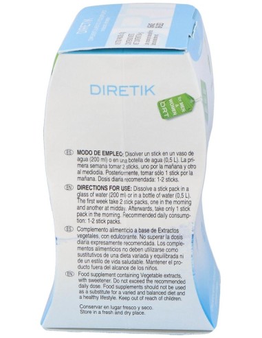 Diretik Envase de 18 sticks de 3 g. de Novadiet
