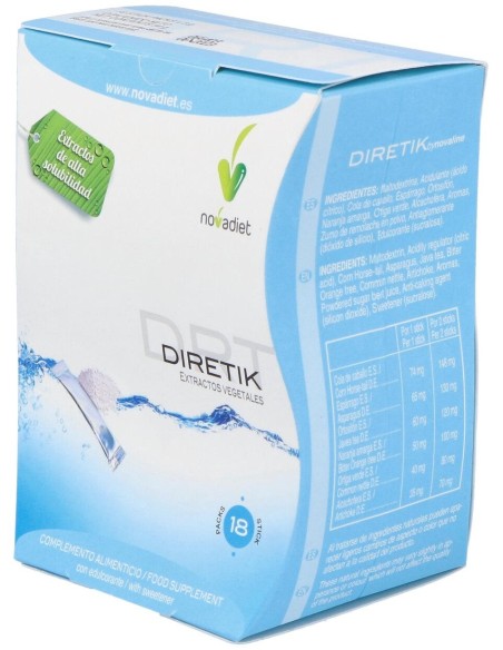 Diretik Envase de 18 sticks de 3 g. de Novadiet
