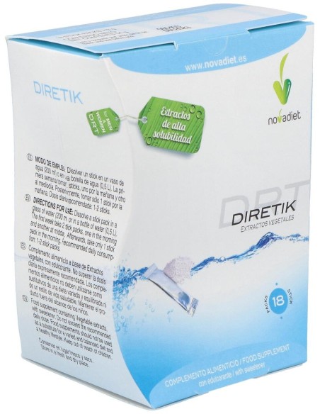 Diretik Envase de 18 sticks de 3 g. de Novadiet