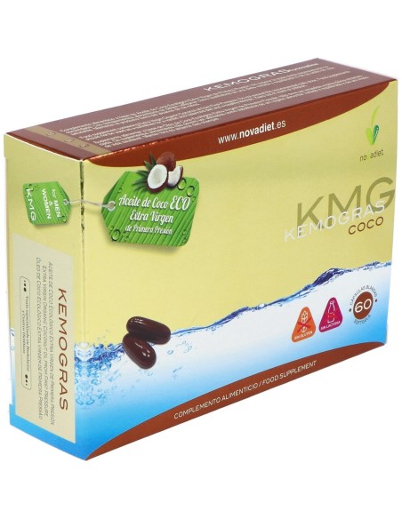 Kemogras Coco Envase de 60 cápsulas blandas. de Novadiet