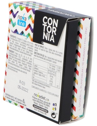 Contornia Envase de 15 cápsulas vegetales. de Novadiet