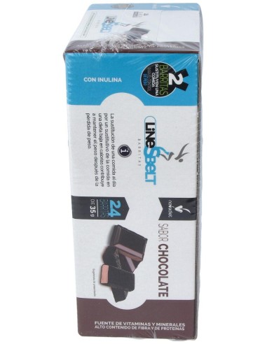 Line Sbelt Barrita Sustitutiva Chocolate Caja 24Ud de Novadiet