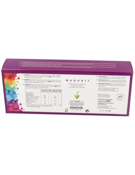 Madurit Envase de 20 viales de 10 ml. de Novadiet