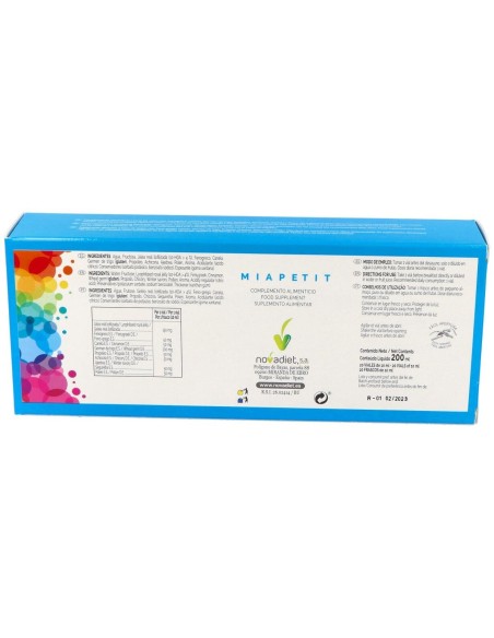 Miapetit Envase de 20 viales de 10 ml. de Novadiet