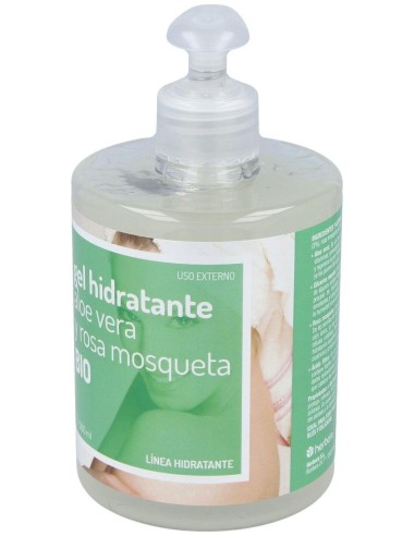 Gel Hidratante Aloe Vera-Rosa Mosqueta 500Ml. Bio de Herbora