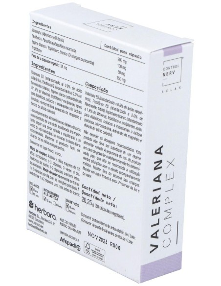 Valeriana Complex 30Cap. de Herbora