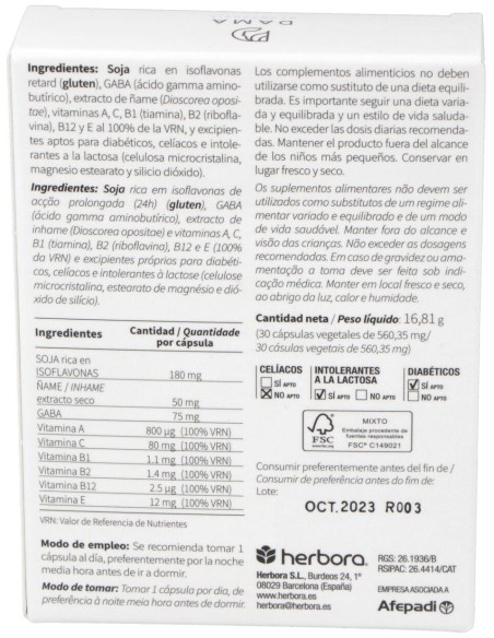 Isoflav 24 30Cap. de Herbora
