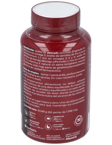 Venarol Omega 3-6-9 Tsn 60Perlas de Herbora