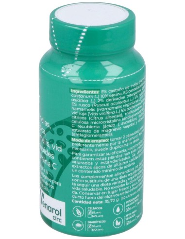 Opticir Castaño-Centella-Ruscus-Vid-Hamameli 60Cap de Herbora