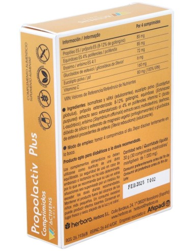 Actifens Propolactiv Plus 30Comp. de Herbora