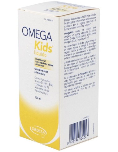 Omegakids Emulsion Sabor Limon 100Ml. de Ordesa Complementos