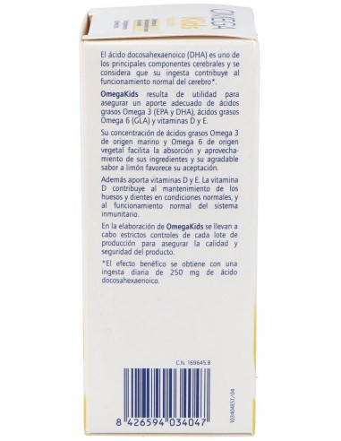 Omegakids Emulsion Sabor Limon 100Ml. de Ordesa Complementos