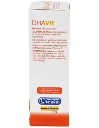 Dhavit 30Ml. de Ordesa Complementos
