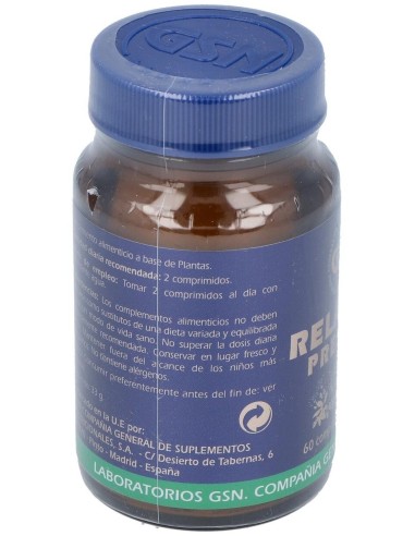Relaxine Premium 60Comp. 550 Mg. de Gsn