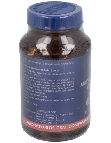 Omega 3 Aceite De Salmón 180 Perlas de GSN