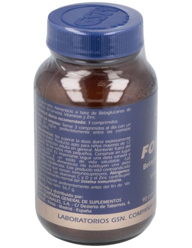 Inmuno Glucanos Forte D 90 Comprimidos de GSN