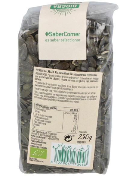 Pipas De Calabaza Eco 250 Gr de Sorribas