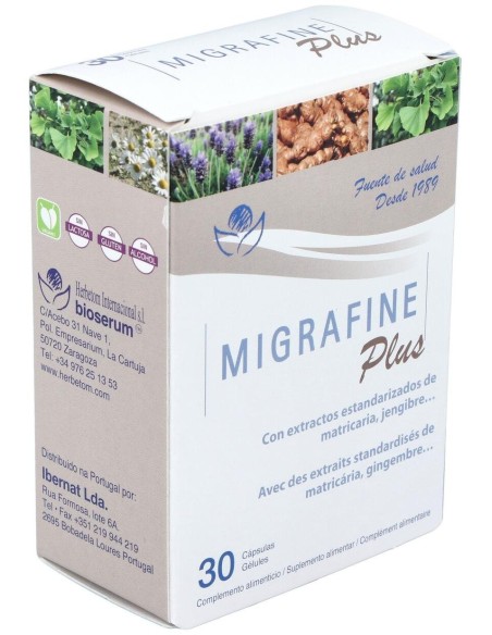 Migrafine Plus 30Cap. de Bioserum