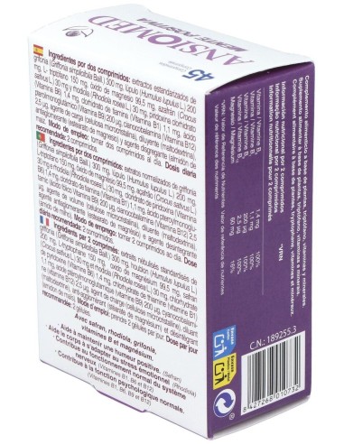 Ansiomed Mente Positiva 45 Comprimidos Bioserum