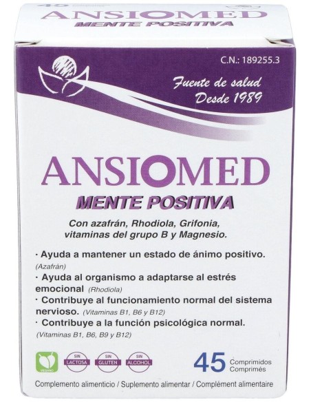 Ansiomed Mente Positiva 45Comp. de Bioserum