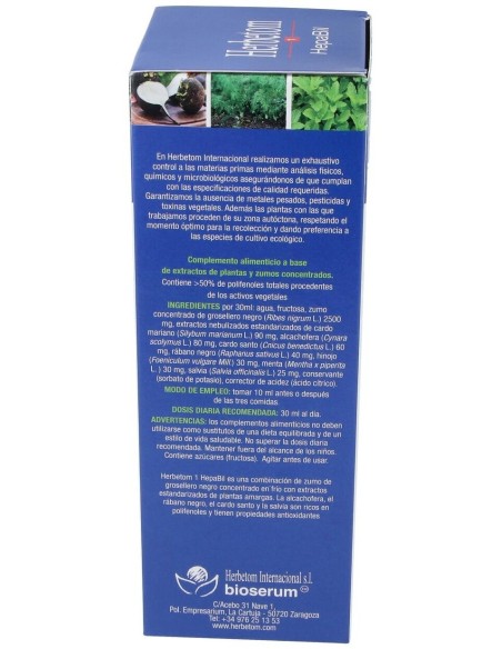 Herbetom 1 Hb Hepatico 250Ml de Bioserum