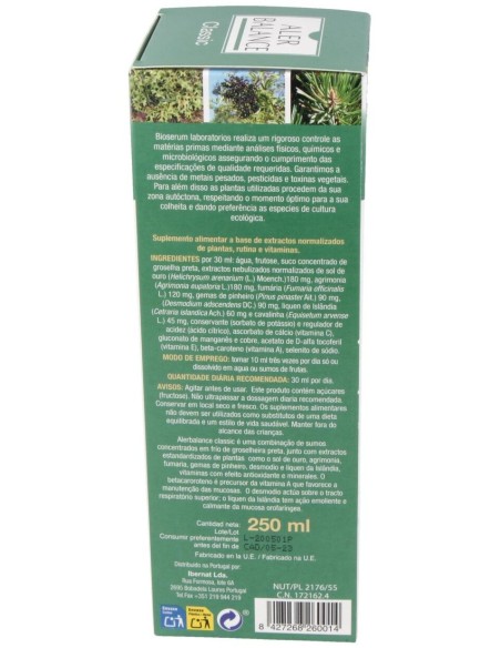 Aler Balance Clasic Jarabe 250Ml. de Bioserum