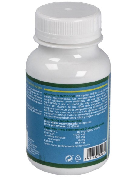 Chitosan + Te Verde 100Cap. de Sotya