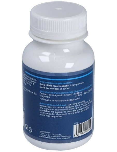 Magnesio Quelato 100Comp. de Sotya
