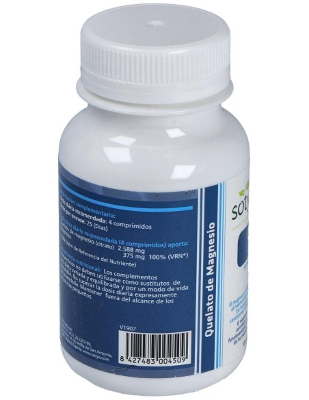 Quelato De Magnesio 900Mg Comp. 100U de Sotya