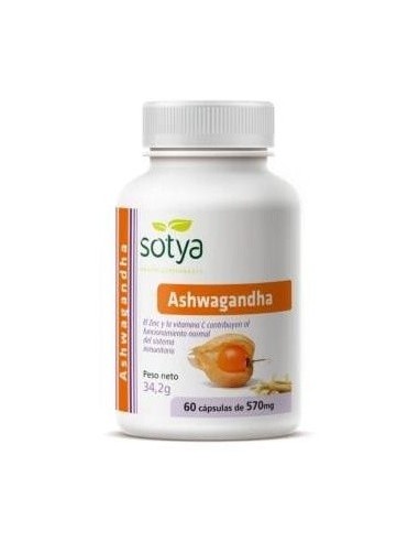 Ashwagandha 60 Capsulas 570Mg de Sotya