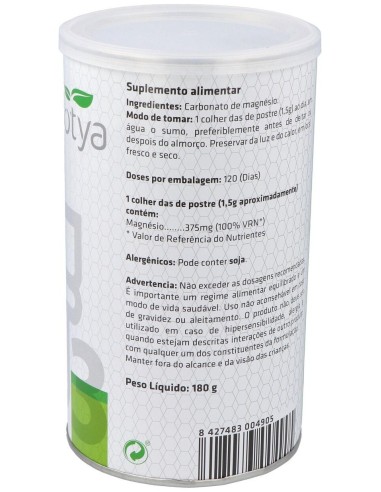 Carbonato De Magnesio 180G  Polvo de Sotya